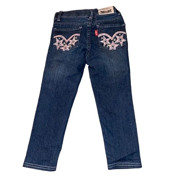 Levi’s Denim Legging With Pink Pockets Size 3T - Picture 1 of 6